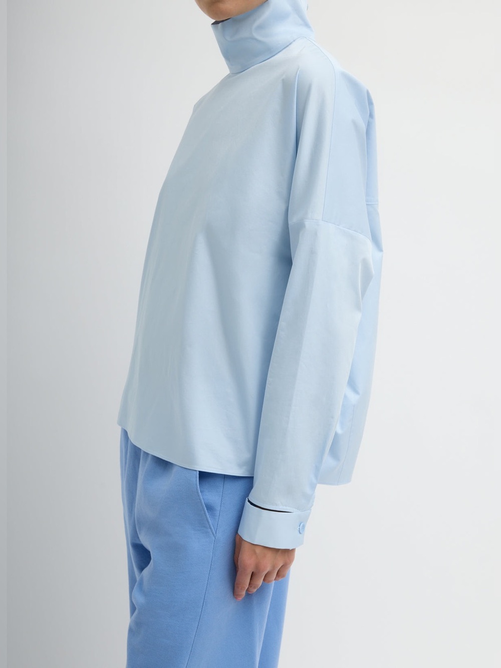 Tibi Eco Poplin Funnel Neck Dolman Top - size S - Picture 2 of 10